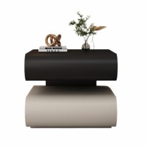 Curved Nightstand with 2 Drawers – KY-NS007