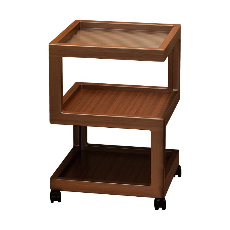 3-Tier Rolling Side Table with Storage – KY-NS004