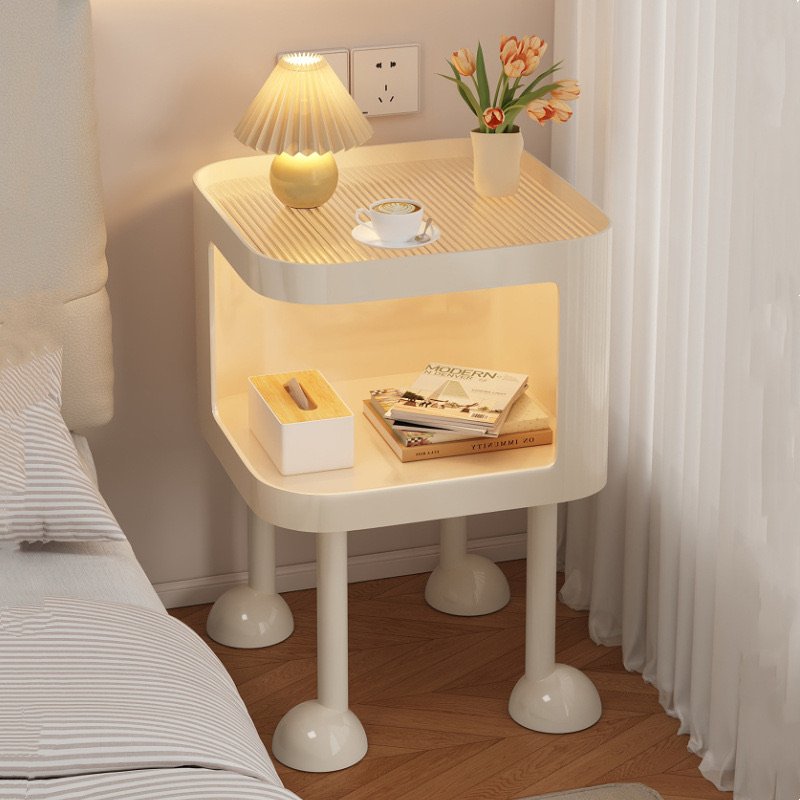 Nightstand with Light and Open Shelf – KY-NS005 - Image 5
